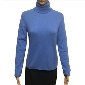100% Cashmere Turtleneck Madison Blue Sweater